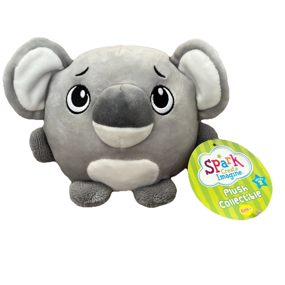 NWT Spark Create Imagine Series 2 Gray Koala Plush Stuffed Animal Ball